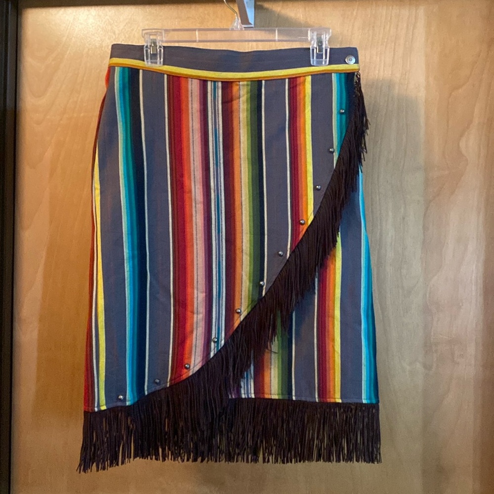 Silverado Peyton Skirt in Grey Serape